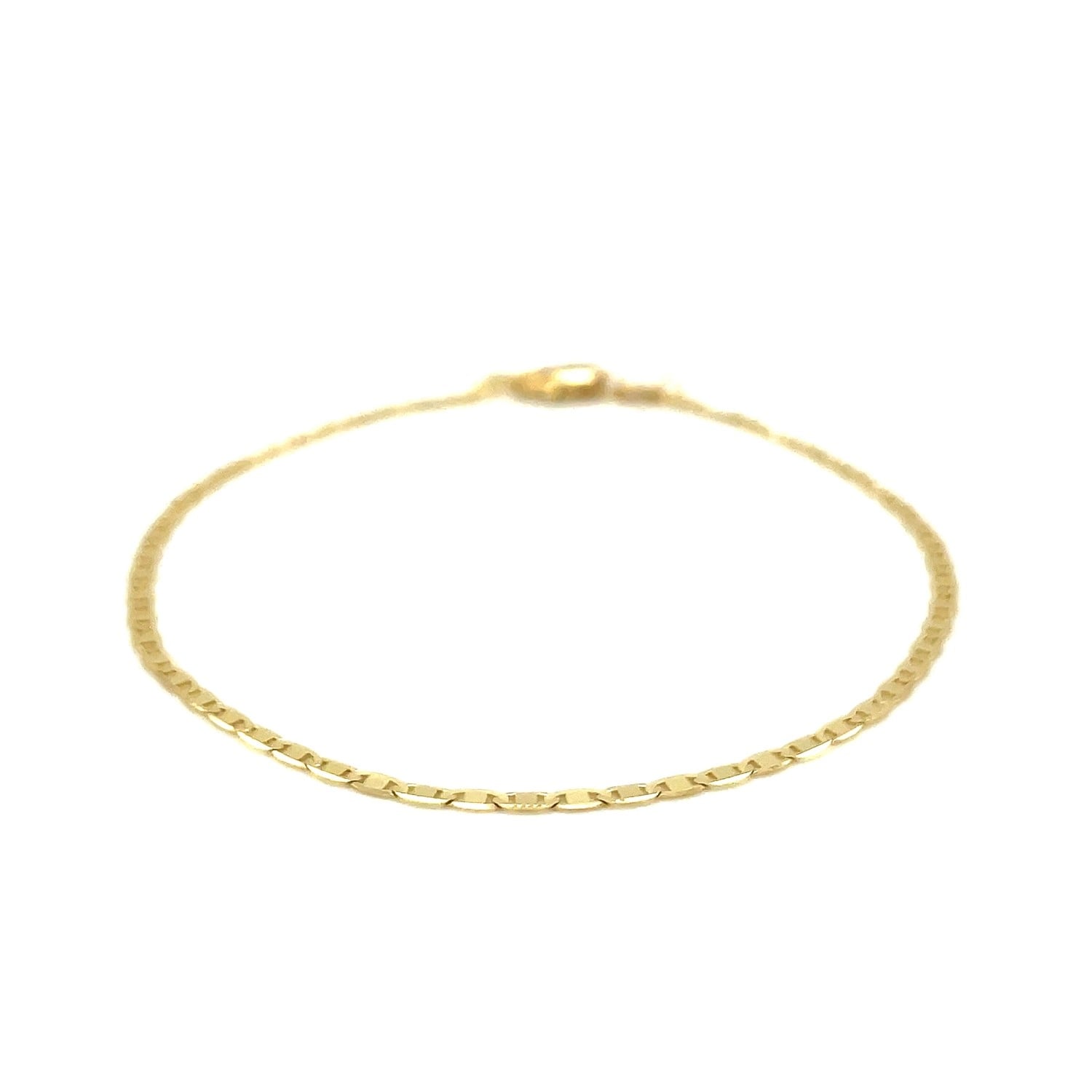 10K Yellow Gold Mariner Link Bracelet 1.7Mm