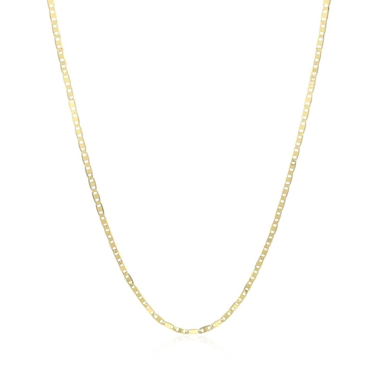 10K Yellow Gold Mariner Link Chain 1.2Mm