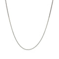 14K White Gold Gourmette Chain 1.0Mm