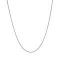 14K White Gold Round Wheat Chain 1.0Mm