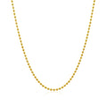 14K Yellow Gold Bead Chain 1.5Mm
