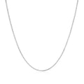 14K White Gold Classic Box Chain 0.8Mm