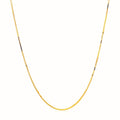 14K Yellow Gold Adjustable Box Chain 0.7Mm