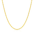 14K Yellow Gold Diamond Cut Bead Chain 1.0Mm