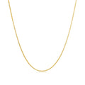 14K Yellow Gold Diamond Cut Round Wheat Chain 0.6Mm
