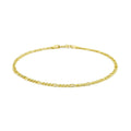 14K Yellow Gold Figaro Bracelet 1.5Mm