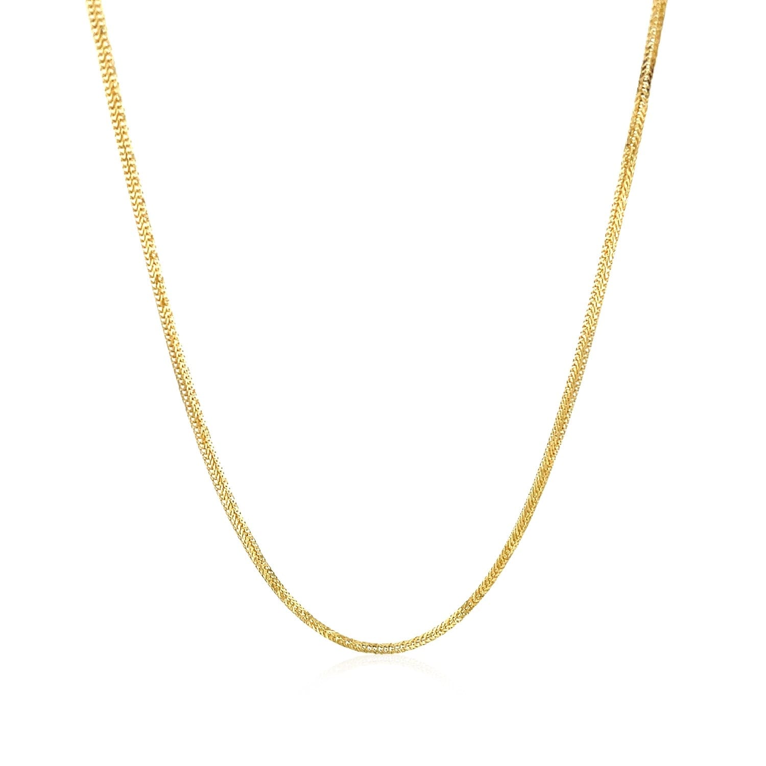 14K Yellow Gold Foxtail 1.0Mm Chain