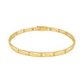 14K Yellow Gold Greek Fret Design Fancy Bracelet