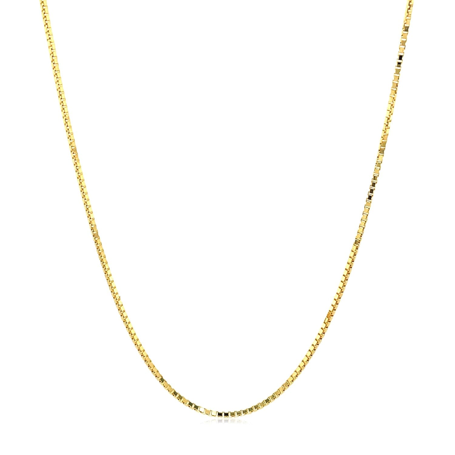 14K Yellow Gold Octagonal Box Chain 1.0Mm