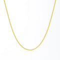 14K Yellow Gold Round Cable Link Chain 1.1Mm