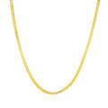 14K Yellow Gold Semi Solid Box Chain 1.6Mm