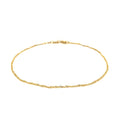 14K Yellow Gold Singapore Bracelet 1.0Mm