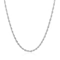 2.0Mm 14K White Gold Light Rope Chain