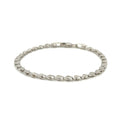 2.9Mm 14K White Gold Heart Bracelet