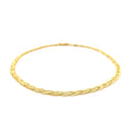 3.5Mm 14K Yellow Braided Foxtail Anklet