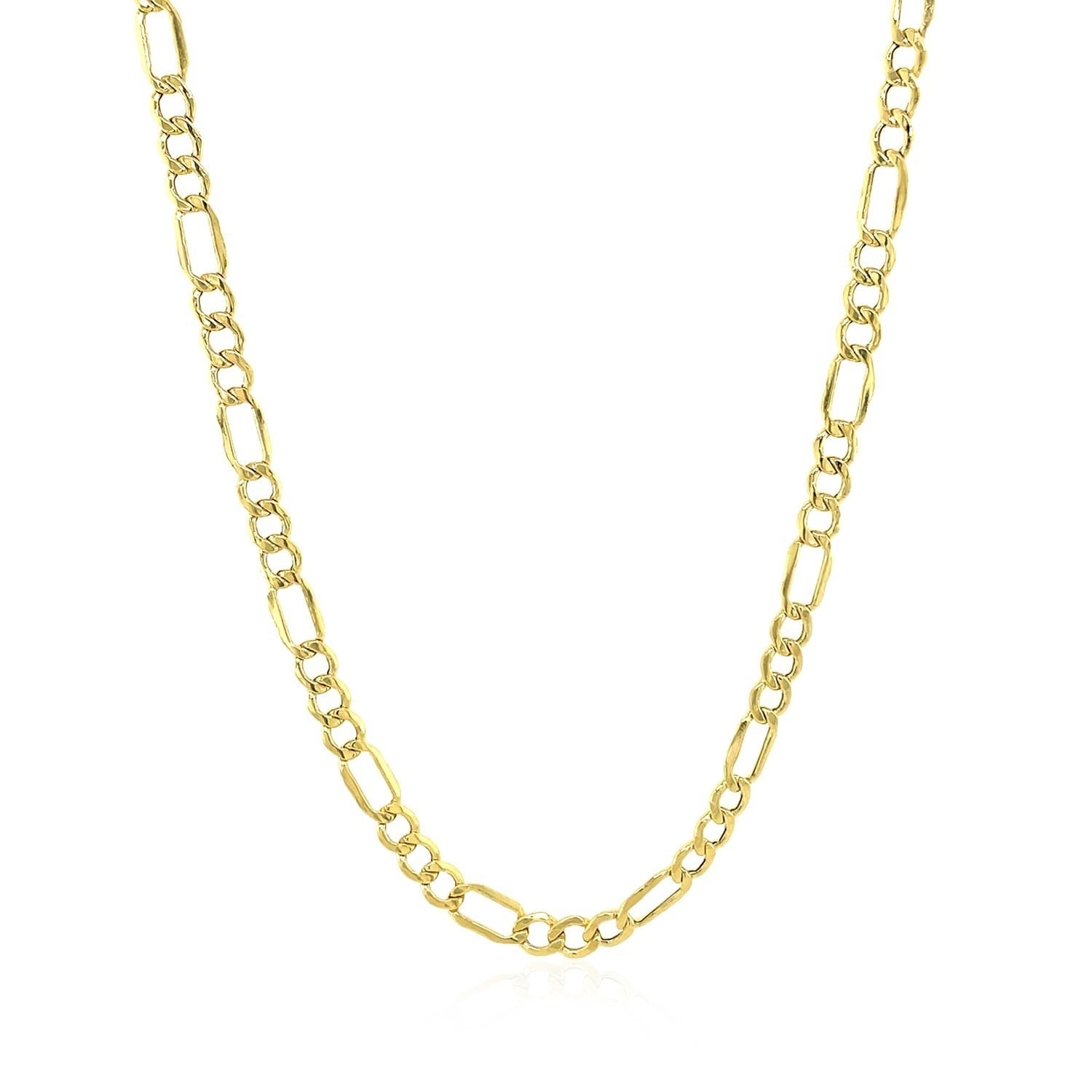 3.5Mm 14K Yellow Gold Lite Figaro Chain