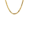 4.1Mm 14K Yellow Gold Diamond Cut Round Franco Chain