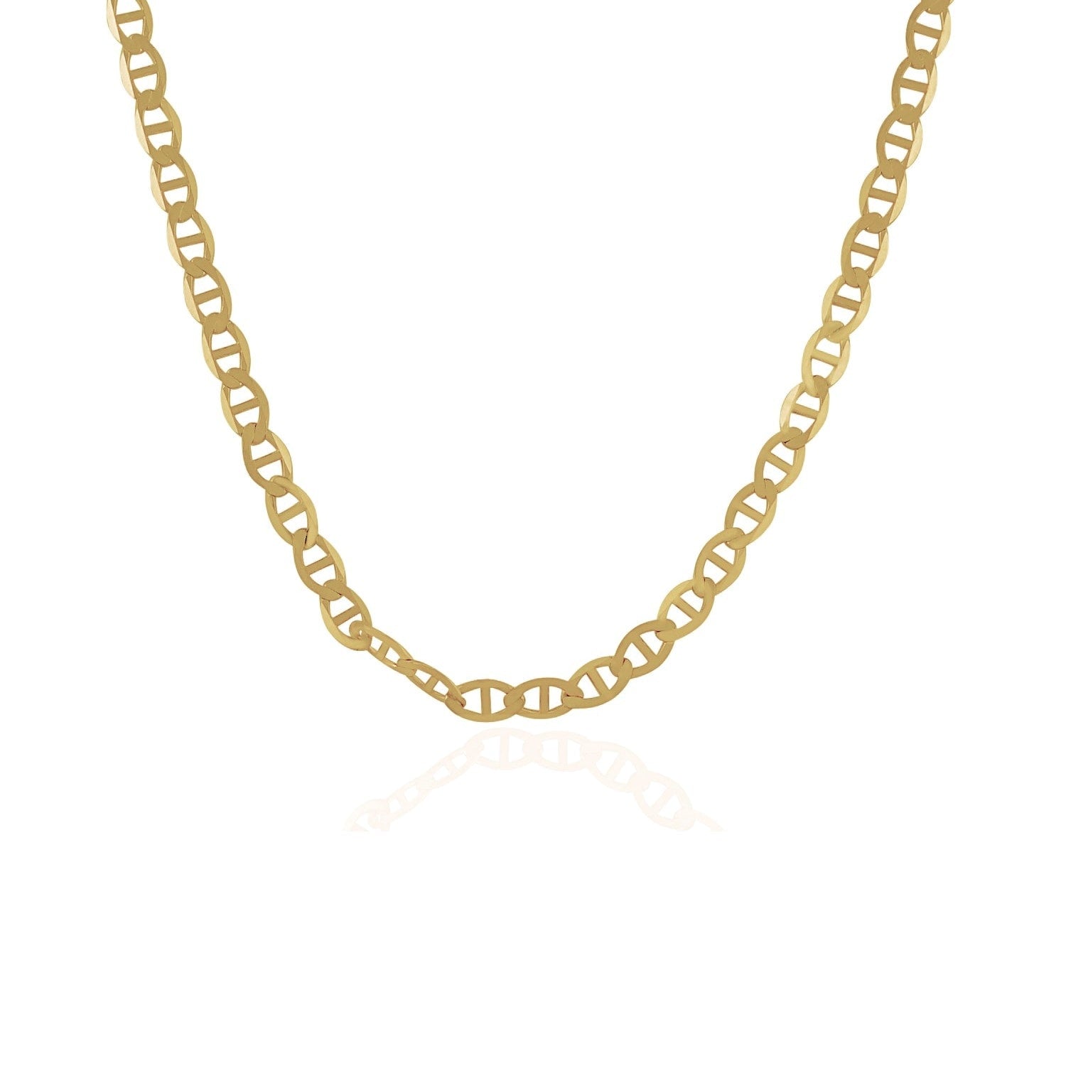 4.5Mm 10K Yellow Gold Mariner Link Chain
