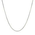 Rhodium Plated 1.2Mm Sterling Silver Snake Style Chain