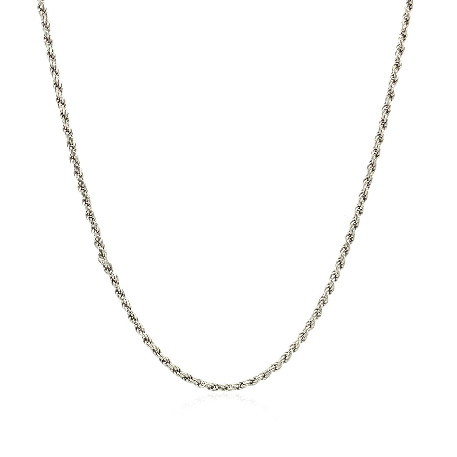 Sterling Silver 1.4Mm Diamond Cut Rope Style Chain