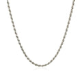 Sterling Silver 1.8Mm Diamond Cut Rope Style Chain