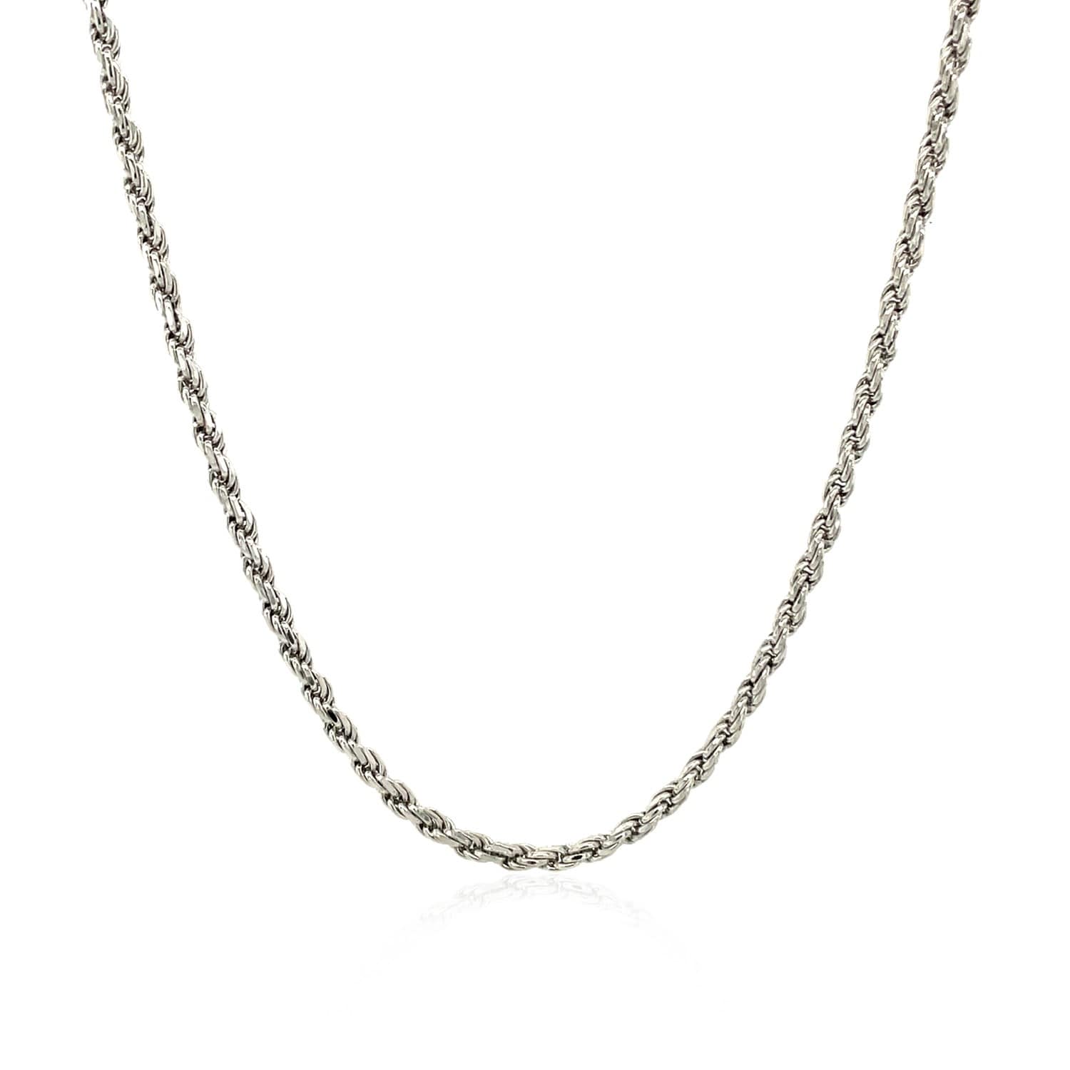 Sterling Silver 1.8Mm Diamond Cut Rope Style Chain