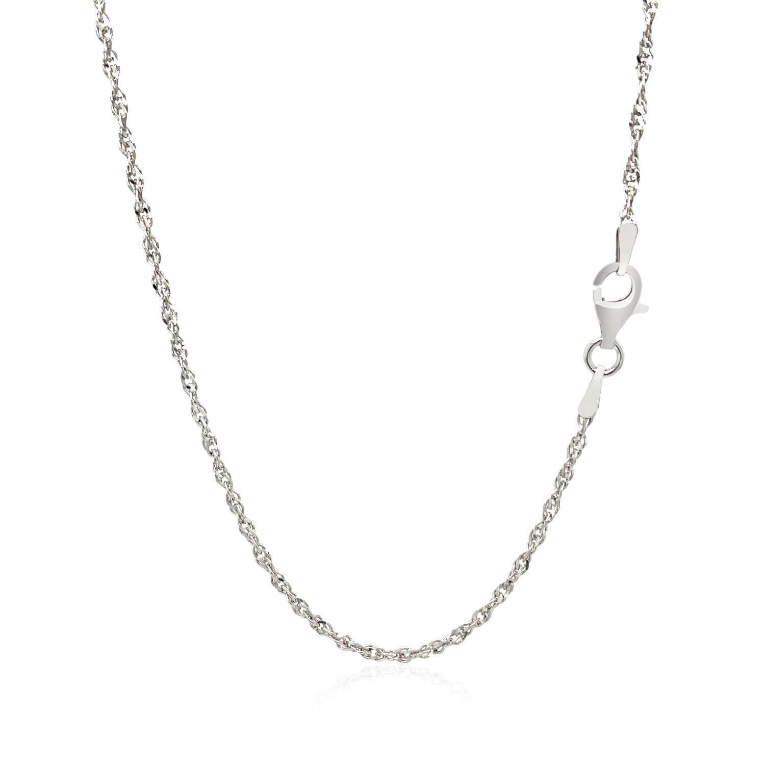 Sterling Silver 2.0Mm Singapore Style Chain