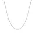 Sterling Silver Rhodium Plated Box Chain 0.7Mm