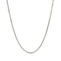 Sterling Silver Rhodium Plated Box Chain 1.3Mm