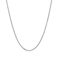 Sterling Silver Rhodium Plated Cable Chain 1.4Mm