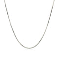 Sterling Silver Rhodium Plated Octagonal Snake Chain 1.1Mm