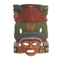 Mayan Pyramid Ceramic Mask Mexico