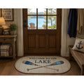 Mayberry Cozy Cabin Welcome To The Lake Accemt Non Slip Lodge Cabin Mat 20 X44