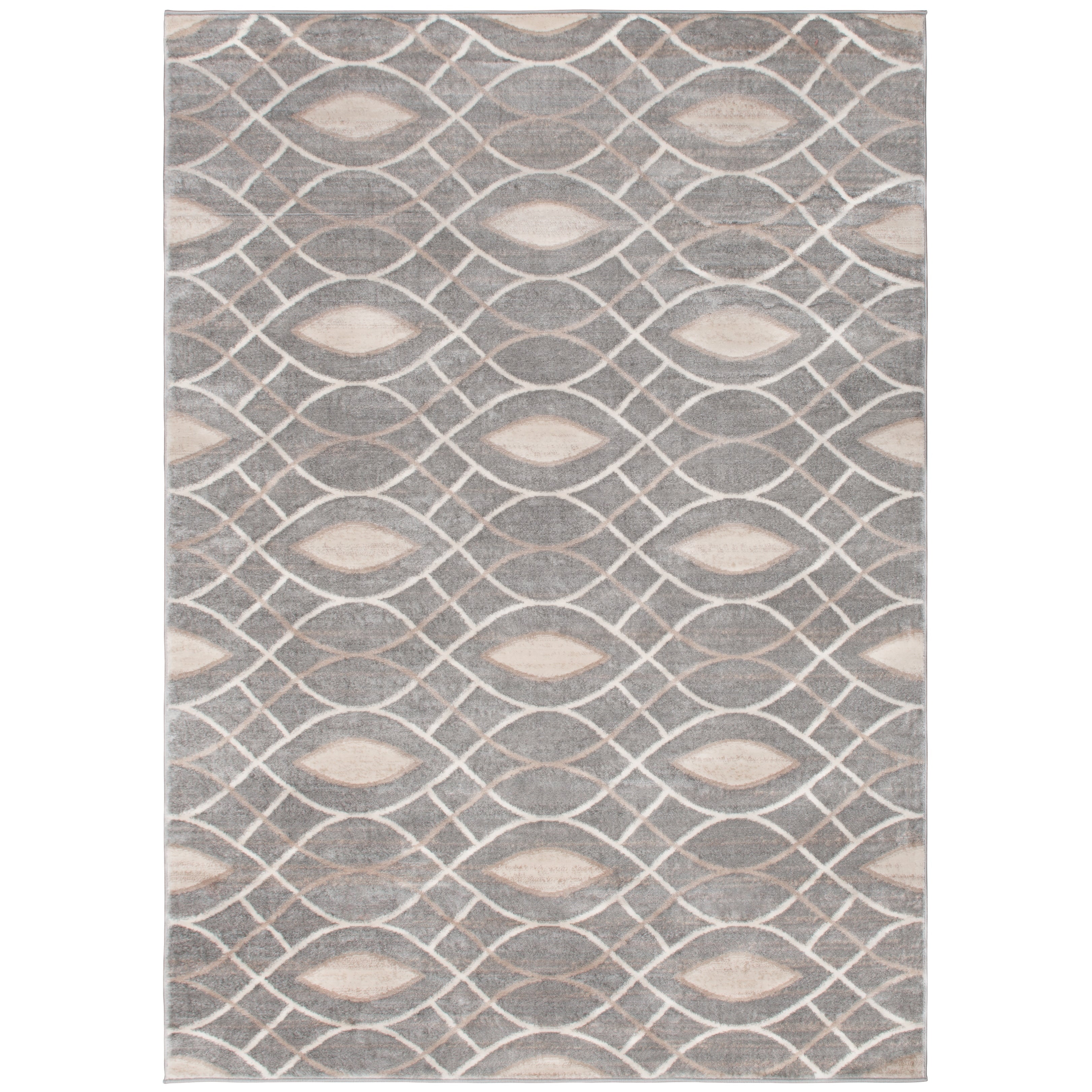 Serenity Grey Contemporary Transitional Area Rug