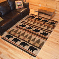 Lodge Bear Appalachian Beige Area Rug