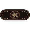 Rustic Lodge Western Texas Star Cabin Black Multi Area Rug 53 X 73