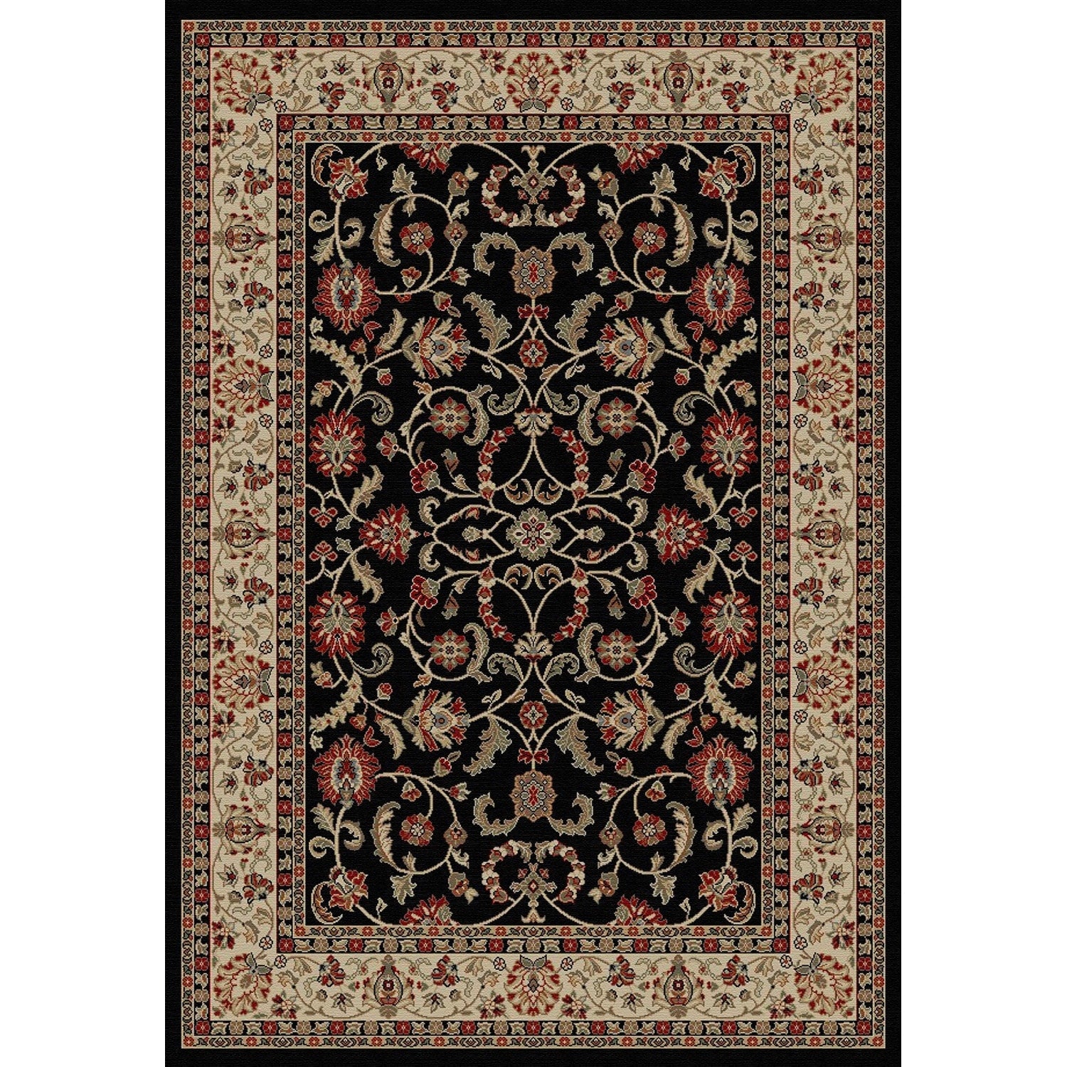 Traditional Oriental Keshan Claret Red Area Rug 710 X 910