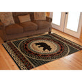 Mayberry Rugs Asheville Lodge Bear Area Rug