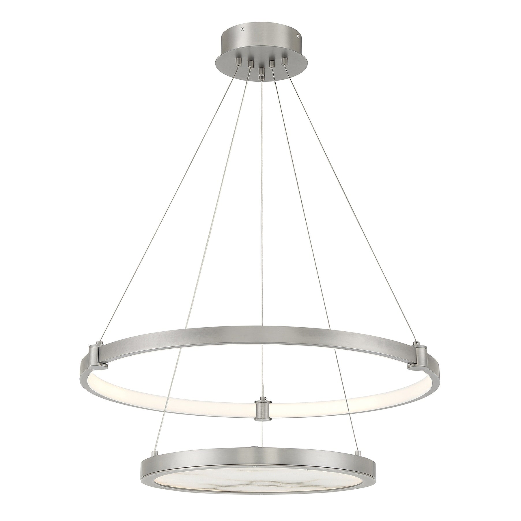 Mayer Led Chandelier In Antique Nickel