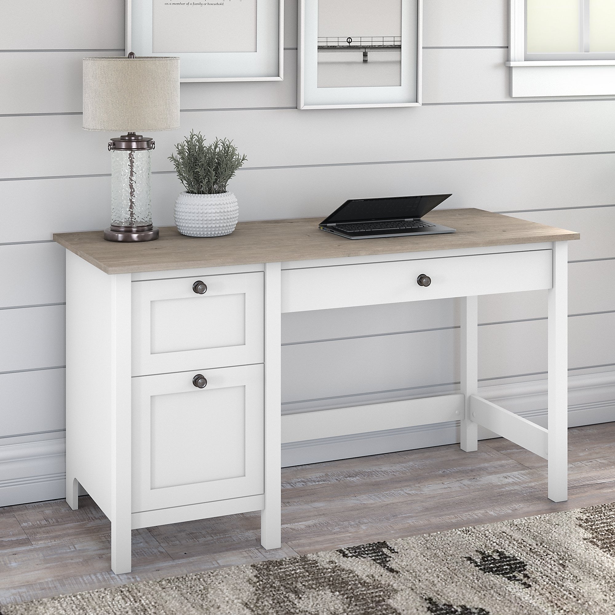 Mayfield 54W Computer Desk With Drawers By Bush Furniture
