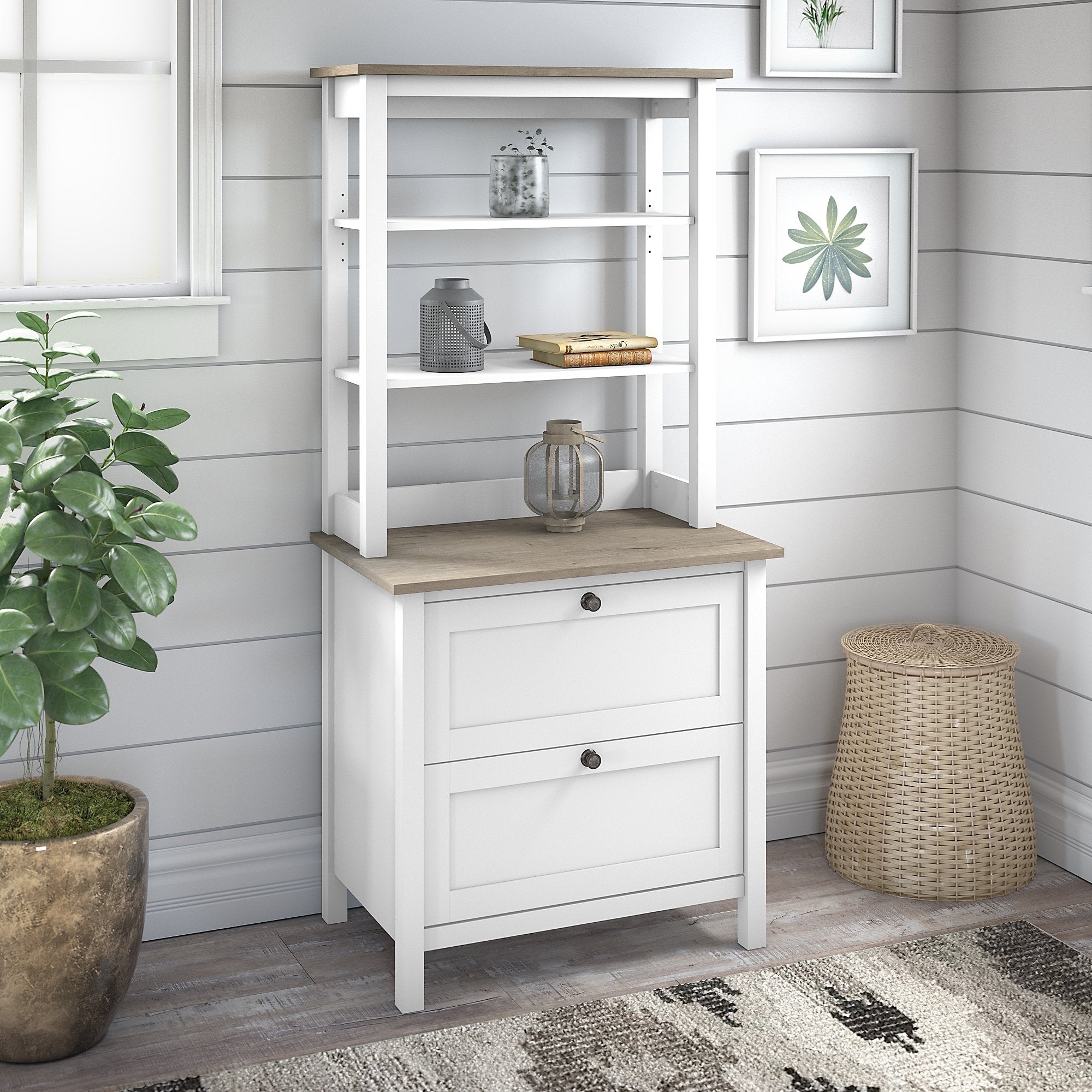 Mayfield Bookcase With Drawers By Bush Furniture