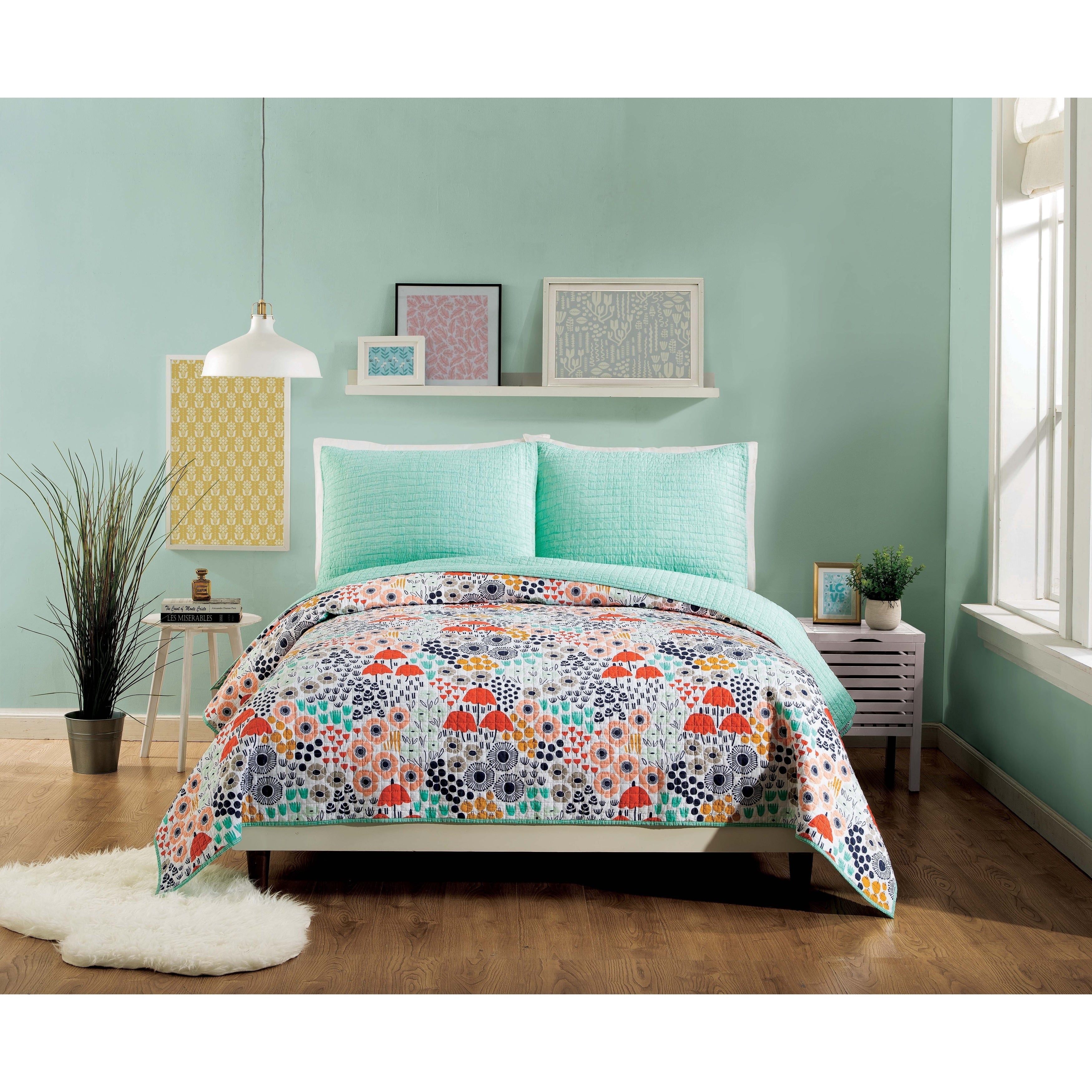 Mayflower King Quilt Set By Elizabeth Olwen 3 Piece Set