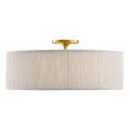 Maynard 4 Light Ceiling Light In Warm Brass