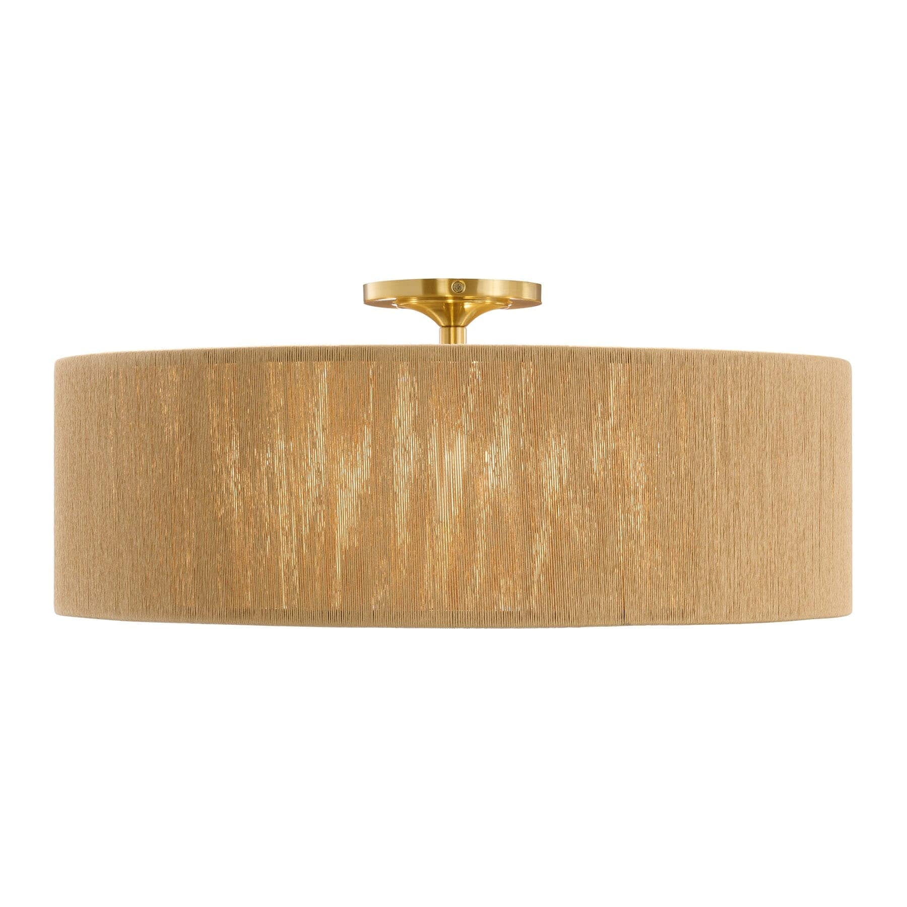 Maynard 4 Light Ceiling Light In Warm Brass
