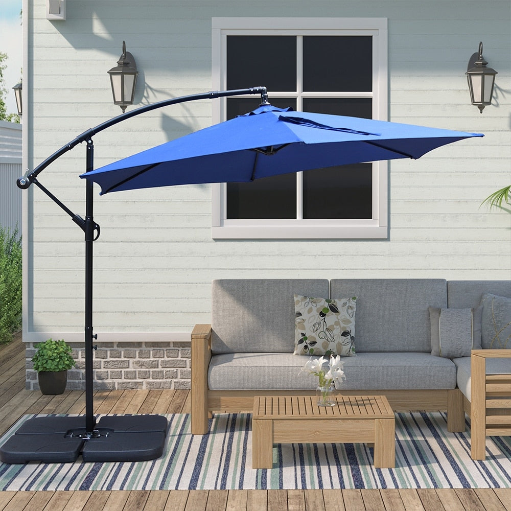 Maypex 10 Feet Offset Outdoor Patio Umbrella
