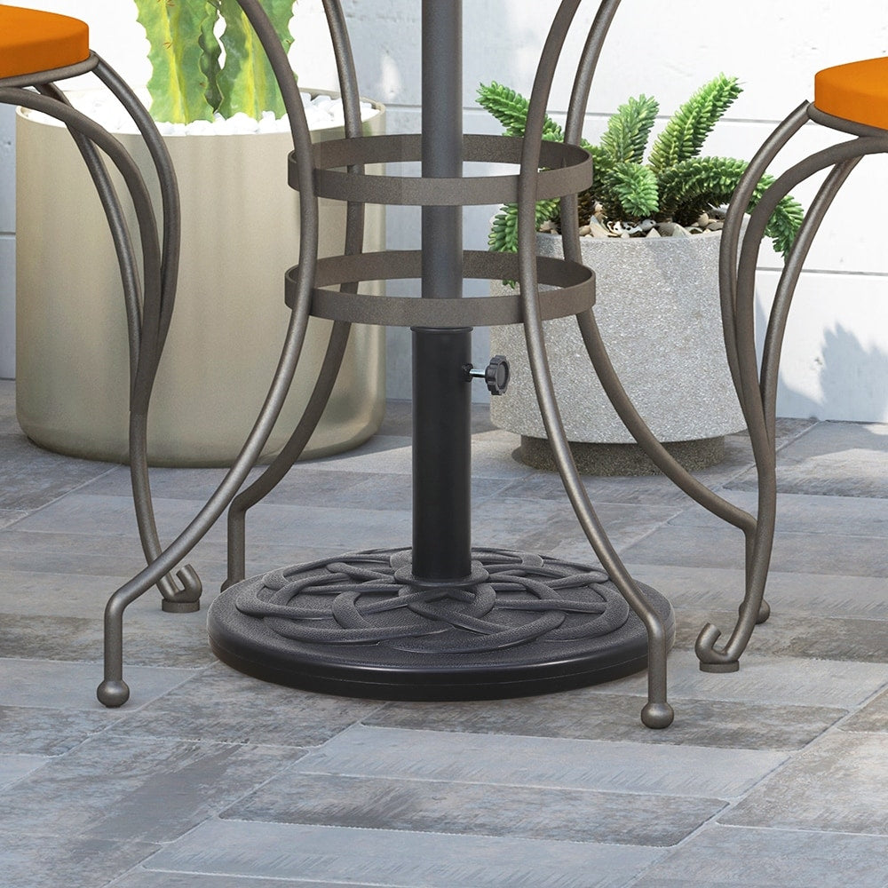 Maypex 32 Lbs Heavy Duty Case Stone Umbrella Base Black