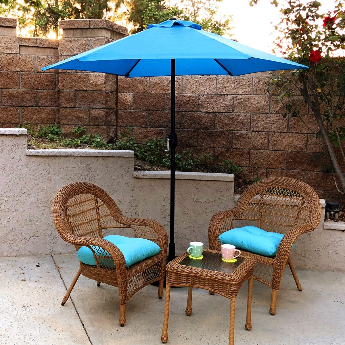 Maypex 7.5 Feet Crank Market Umbrella