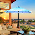 Maypex 9 Ft. Steel Crank And Tilt Pattern Market Patio Umbrella