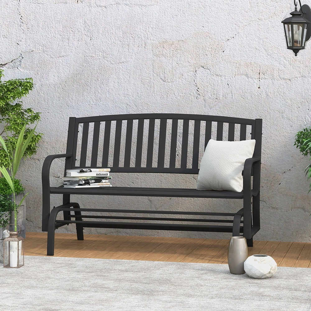 Double Seaters Steel Glider Bench