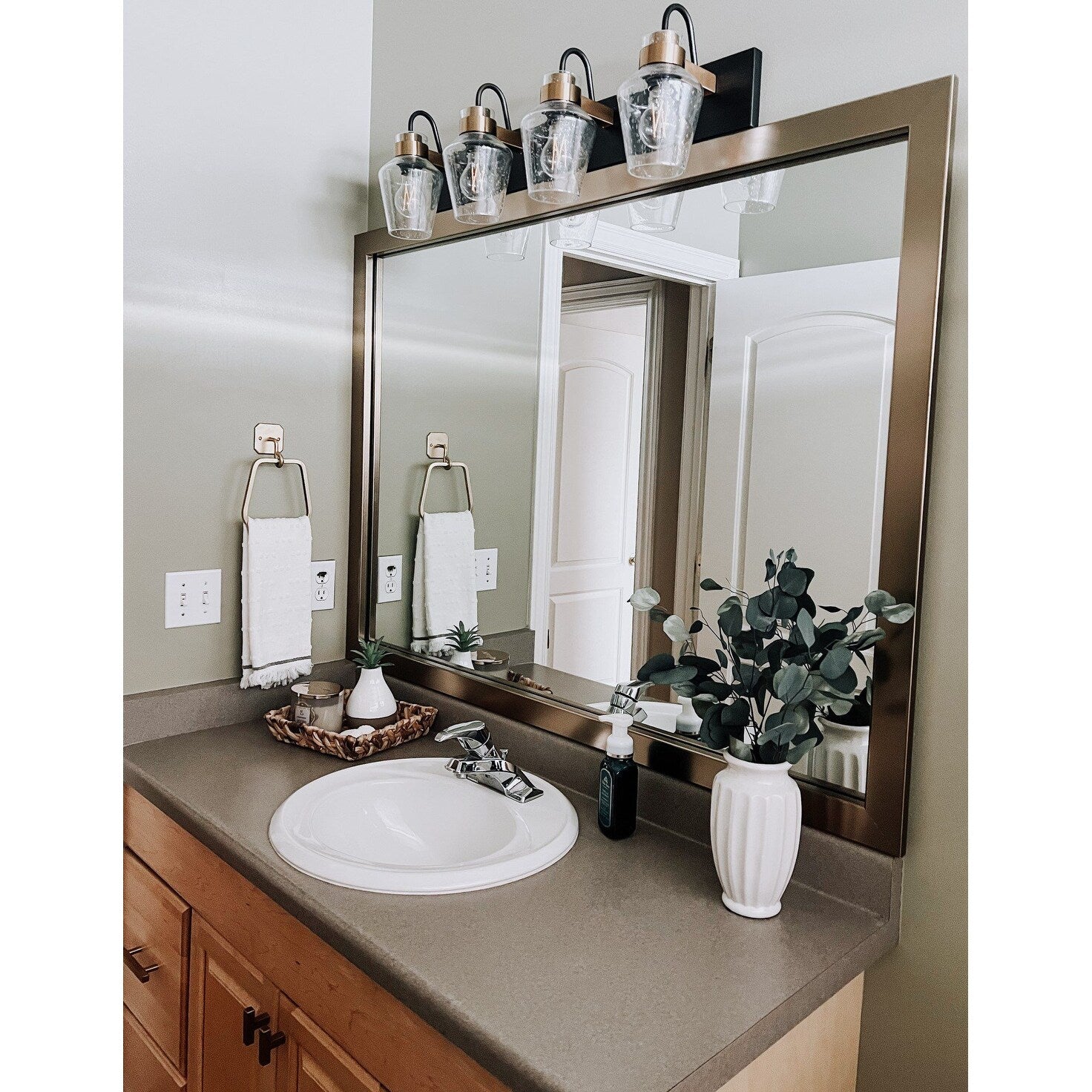 Framed Wall Mirror Meade Collection